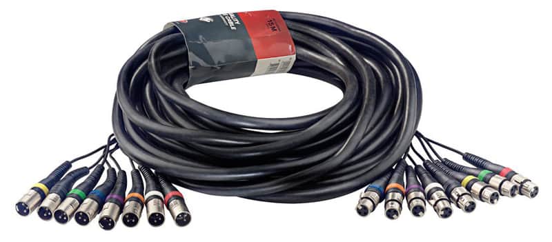 STAGG 15M 50'  Multicore Multi-channel Recording Snake Cable 8 XLR F To 8 XLR image 1
