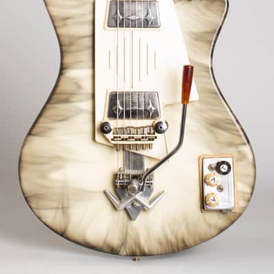 Wandre  Twist Solid Body Electric Guitar (1963), black hard shell case. image 3