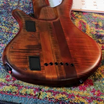 Mayones Patriot MR6 Fretless   Antique Brown image 5