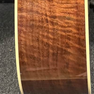 Santa Cruz OM Grand Figured Walnut and Adirondack Spruce Custom image 12