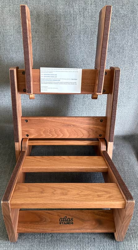 Atlas Stands Walnut Low Rider Amp Stand - hand-rubbed, durable tung oil finish image 1