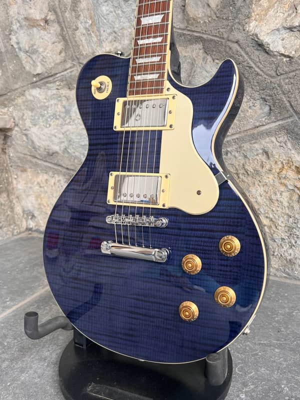 Greg Bennett AV3 Blue Burst Flamed Top, Excellent Condition + Video Demo image 1