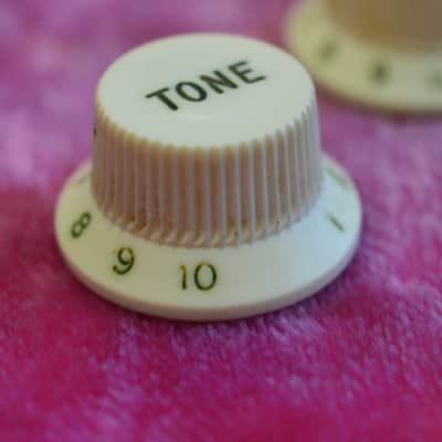 Vintage 1960's Fender Stratocaster Knob Set - Pre-CBS Control Knobs 1963 1964 Volume Tone image 8