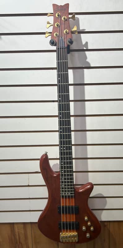 Schecter Stiletto Studio-5 Active 5-String Bass 2010s - Honey Satin image 1