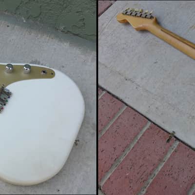 VINTAGE 1956 FENDER MUSICMASTER W/ CASE PRE-CBS MUSIC MASTER 1957 REFIN image 6