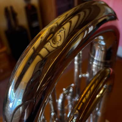 Euphonium (tenor tuba) Yamaha Neo YEP-642Sii 2024 - Silver Plated image 6