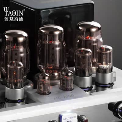 YAQIN MC-100B Class A Push Pull Integrated Tube Amplifier, Power Amplifier, Output Power 50Wx2 / 25Wx2, KT88 Tubes, AC115 or AC 230 2025 - silver image 7