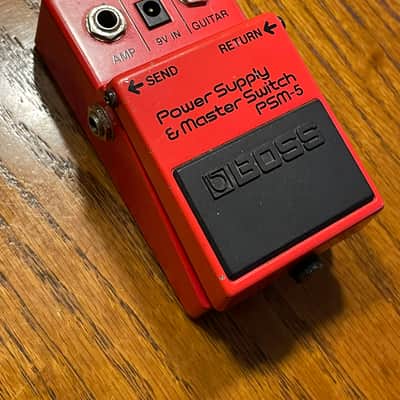 1987 Boss PSM-5 Power Supply & Master Switch (Red Label) Red image 1