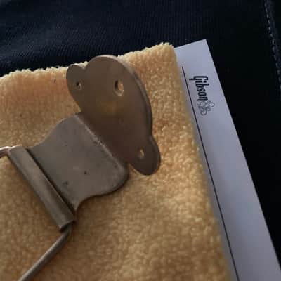 Gibson ES-345TD-60-70’s - Gold plated Natural Aged- ”Diamond”  accent Trapeze Tailpiece clover mounting plate. image 8