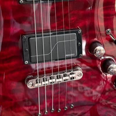 2011 Schecter Diamond Series Black Cherry HELLRAISER C-1 w/ upgraded Fishman Fluence Killswitch Signature Pickups image 3