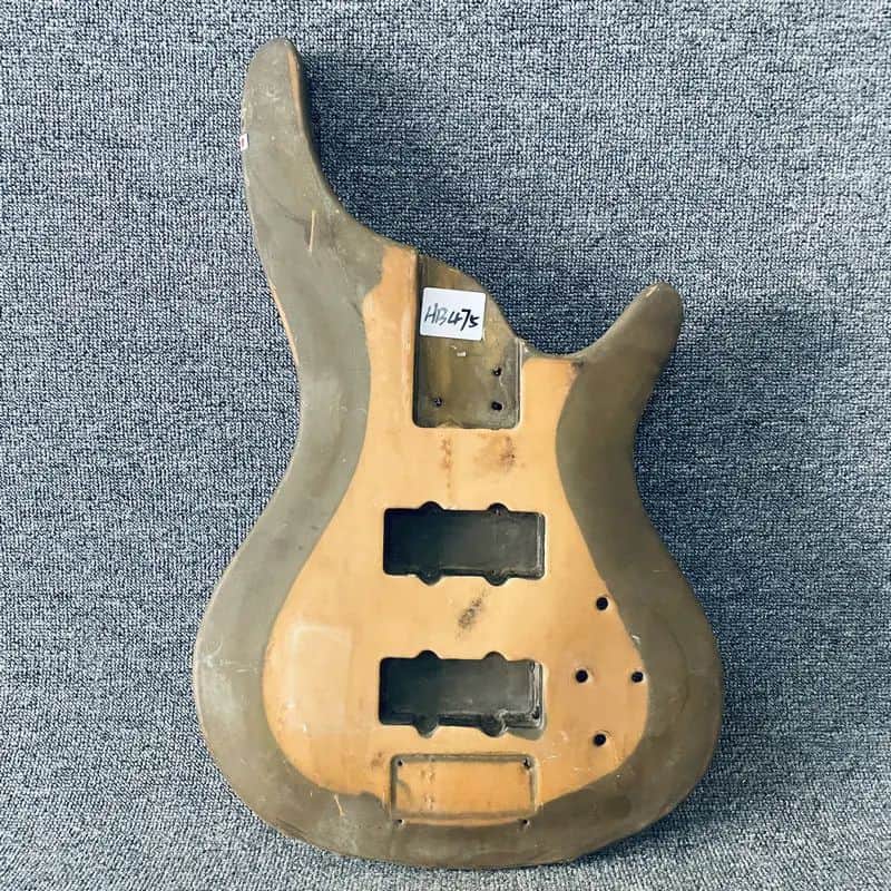 Solid Basswood Bass Guitar Body image 1