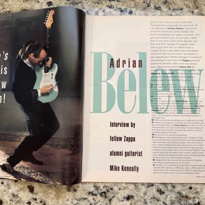 Fender Frontline Magazine Adrian Belen 1994 stratocaster telecaster acoustic Jeff beck D'Aquisto Dick Dale Clarence White buddy guy Fred Stuart image 7
