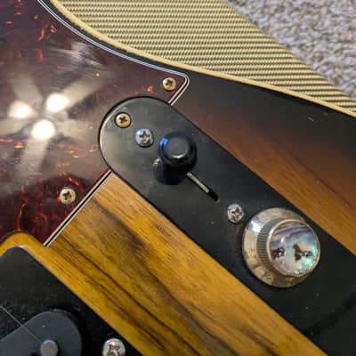 Warmoth/Fender Telecaster Black Korina image 7