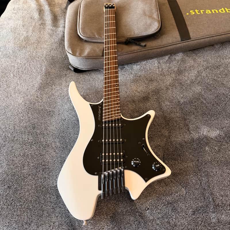 strandberg Boden Classic 6 Multiscale Fanned Fret Electric Guitar White 2017 HSS .strandberg* image 1