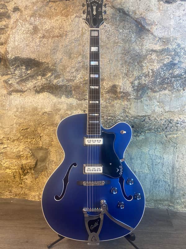 Guild Newark St. Collection X-175 Manhattan Special Malibu Blue image 1