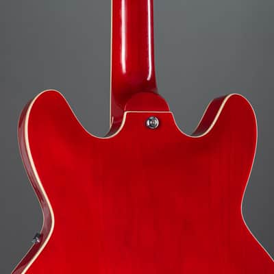 Hagstrom Viking Bass WCT Wild Cherry Transparent - Semi-Acoustic Bass righthand image 7