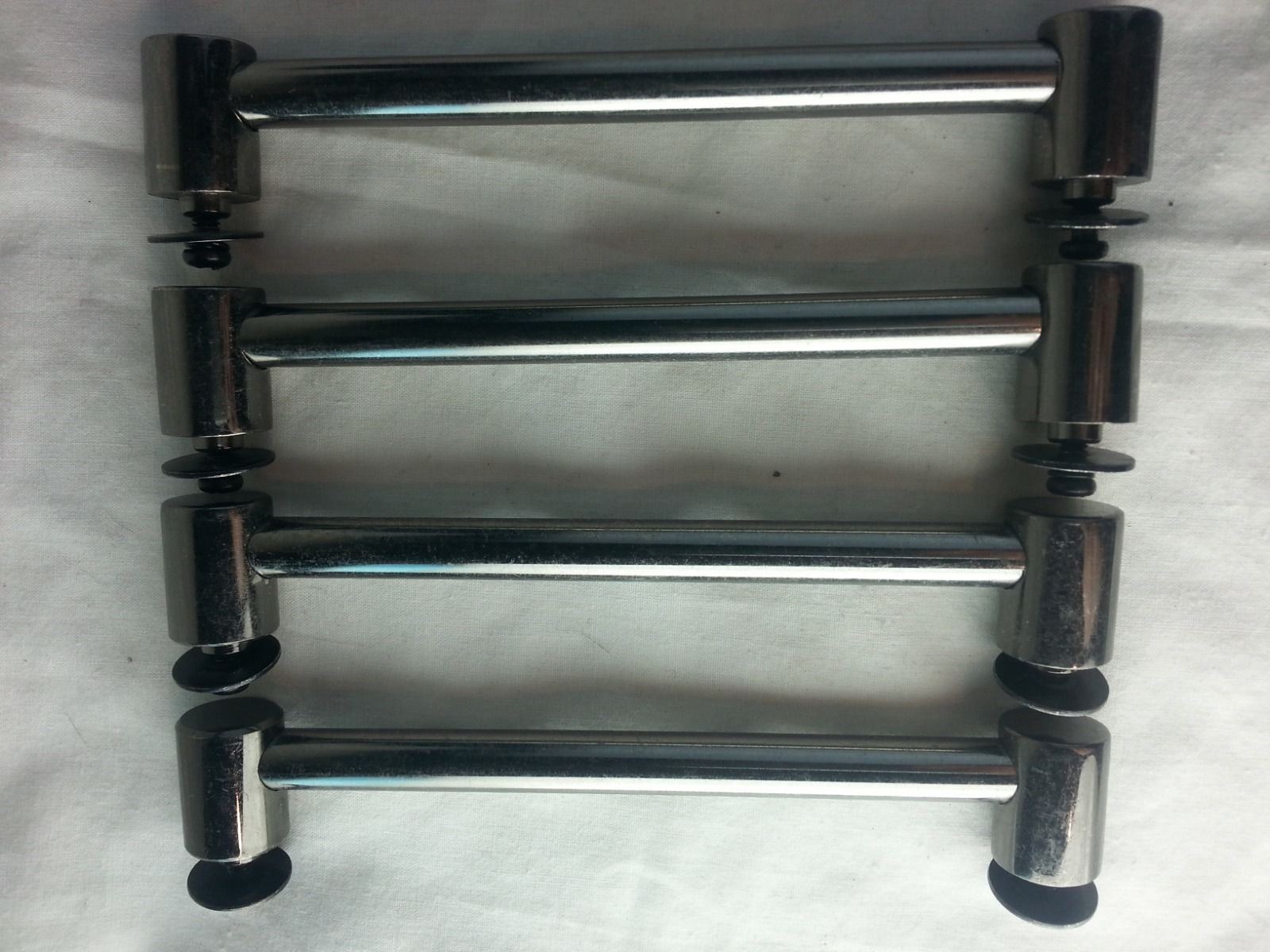 Custom 4x Tube Lugs Black Nickel 5" Hole Spacing for 6,8-10" Tom Drums Set/Kit* — main photograph