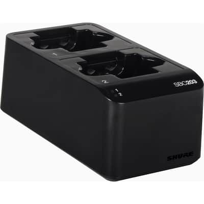 Shure SBC203 Dual-Docking Recharging Station for SLX-D Tx and SB903 Lithium-Ion Battery image 1