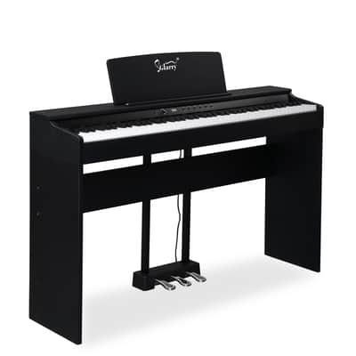 Glarry 88-Key Home Full Weighted Keyboards Hammer-action Keyboard Digital Piano - Black image 1