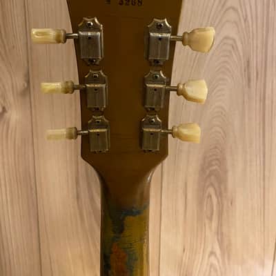 Exceptional good Gibson Les Paul Standard 1954 - All gold 100% Original image 12