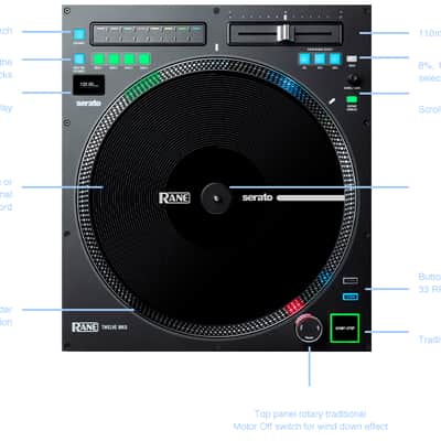 Rane Twelve MKll Motorized DJ Controller USB Serato Turntable Mint image 2