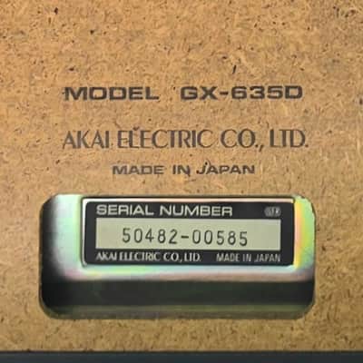 Akai GX-635D Pro Serviced Open Reel Stereo Tape Deck, Fully Tested, Video image 11