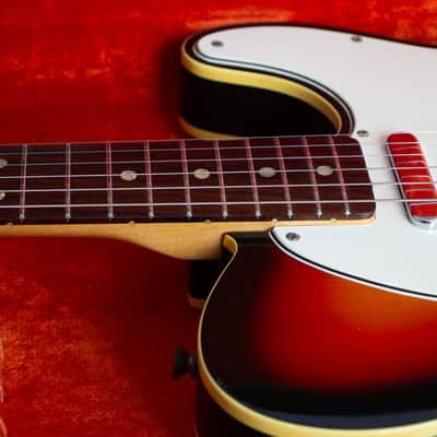 Fender Telecaster Custom with Bigsby Solid Body Electric Guitar (1968), ser. #219957, original black tolex hard shell case. image 18