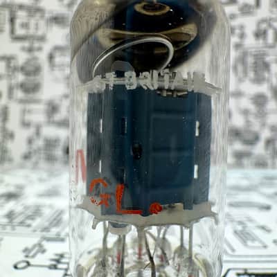 RCA 12AU7 ECC82 Mullard Blackburn 1975 - Black Plates Halo-Getter image 6