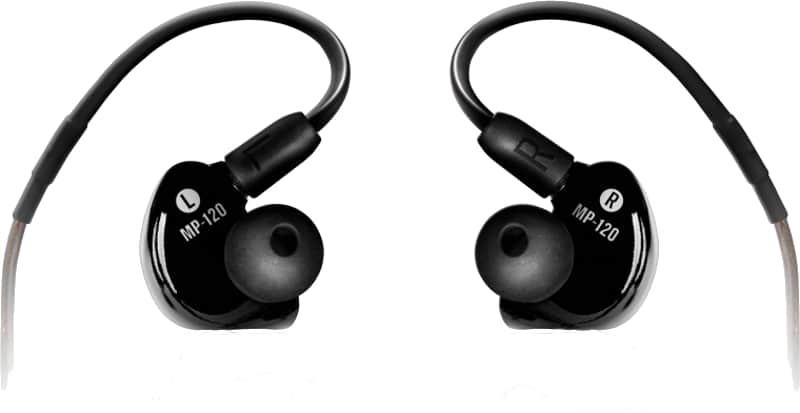 Mackie MP-120 BTA In-Ear Monitors with Bluetooth Adapter 2020 - Present - Black image 1