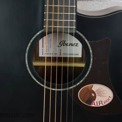 Ibanez AAM70CE-TBN Advanced Acoustic - Transparent Charcoal Burst Low Gloss / Natural Open Pore image 4