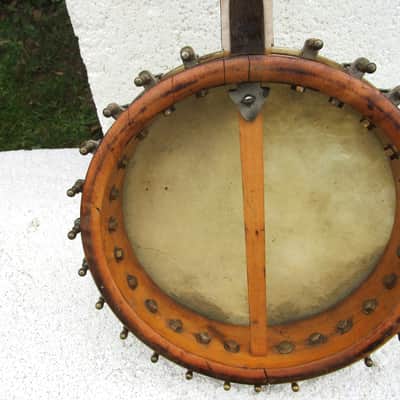 Slingerland Tenor Banjo, 1920's, 17 Fret, 10 3/4" Head, Tone Ring, Fancy Inlays image 8