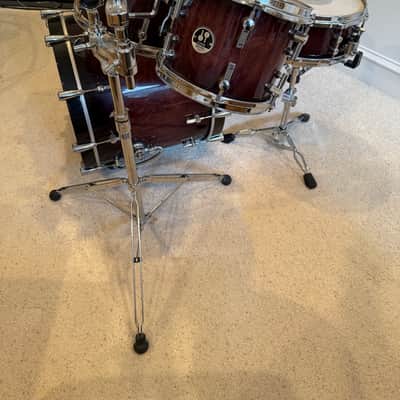 Sonor Delite 5-Piece Drum Set 2011 – Brown Burst High Gloss – Made in Germany – Matching Snare image 4