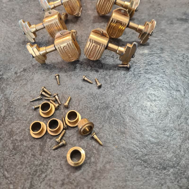 1970s Grover USA Imperial Machine head tuner Gold