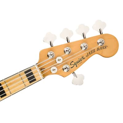Squier® Classic Vibe '70s Jazz Bass V, Maple Fingerboard, Black, 0374550506 Bundle w/ 12 Picks & Liquid Audio Polishing Cloth image 6