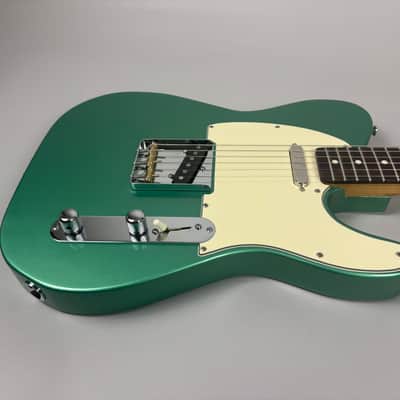 Brown Bear Guitars Featherweight Tele Inverness green metallic image 20