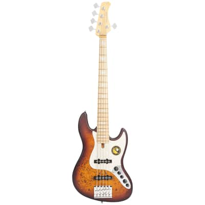 V7 Ash Reissue 5 Cordes Tobacco Sunburst Satin Marcus Miller image 3