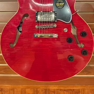 Heritage Custom Shop Core Collection H-535 Electric Guitar with Case, Trans Cherry — HRT-011113111 image 1