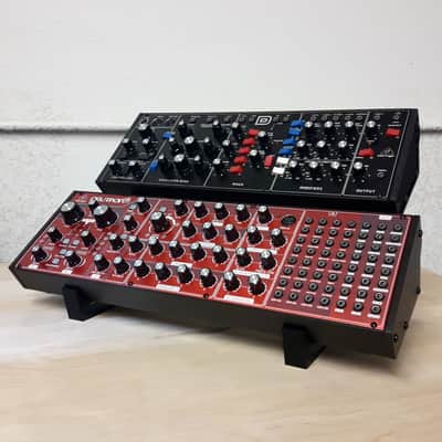 3DWaves Dual Tier Stands For The Behringer Model D, Neutron, K-2, Pro-One Analog Synthesizers Black image 4