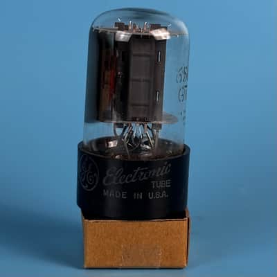 1963 General Electric 6SN7GT Vintage Grey Plated Vacuum tube! Tests GIF! T585 image 2