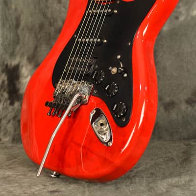 Kramer Pacer Deluxe HSS Vintage 1983 Floyd Rose Cherry Finish w Factory Hardshell Case We Ship FAST image 7