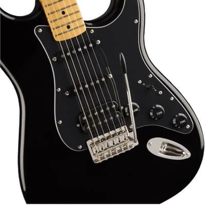 Fender Squier Classic Vibe '70s Stratocaster HSS Electric Guitar, Black image 3