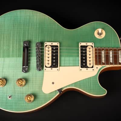2014 Gibson 120th Anniversary Les Paul Classic - Seafoam Green | USA '57 Classic Zebra Humbucker Pickups Push/Pull Coil Split Active Boost | CoA OHSC image 4