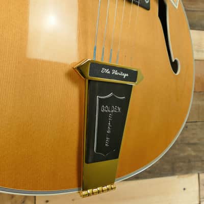 Heritage Golden Eagle Archtop Jazz 1995 Kalamazoo Antique Blonde - Flame Maple - RARE - w/ HSC image 10