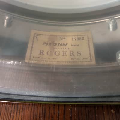 Rogers 5x14" Brass Powertone snare drum 70s - Chrome image 4