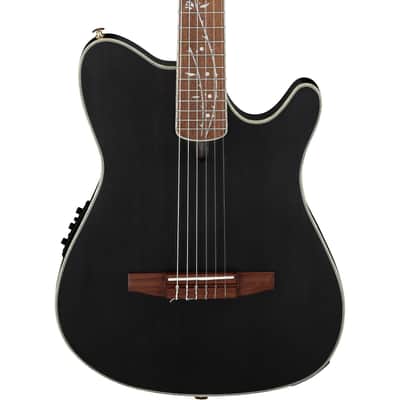 Ibanez TOD10N Tim Henson Nylon String Acoustic Electric Guitar, Transparent Black Flat image 1