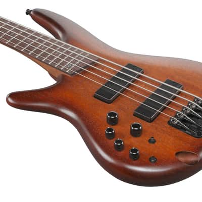 Ibanez SR Standard 5 String Electric Bass Left Handed - Mahogany Brown Burst Low Gloss (SR505ALMHL) image 7
