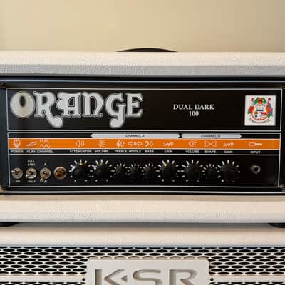 Orange Dual Dark 100 Limited Edition 2-Channel 100-Watt Guitar Amp Head 2024 - White image 1