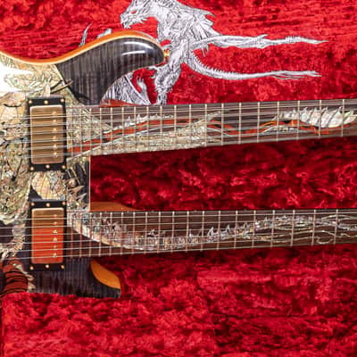 PRS Paul Reed Smith 20th Anniversary Double Neck Dragon 2005 Whale Blue image 3