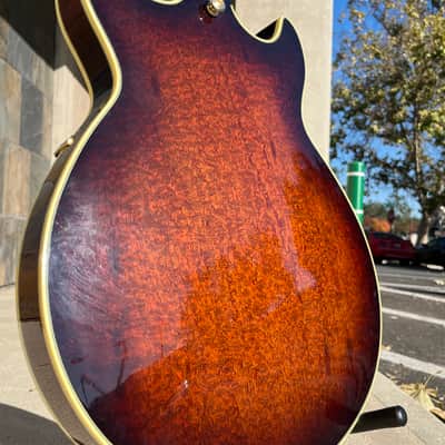 Used 1996 Ibanez AM200 Exotic Wood Hollowbody Electric with Case image 8
