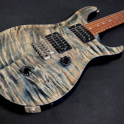 PRS Custom 24 Electric Guitar 1986 Royal Blue Pre Factory Rare Moon Inlays image 2